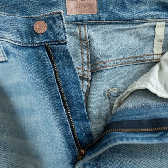 Mother Denim Au Revoir The Hustler Ankle Fray Flare Jeans Size 26 - Picture 9 of 15